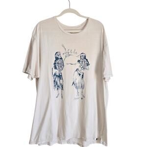 Surf Culture Coastal Streetwear Rip Curl Aloha Skelton Graphic Tee Off White XL
